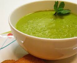 Receita de SOPA DE ERVILHA COM HORTELÃ 